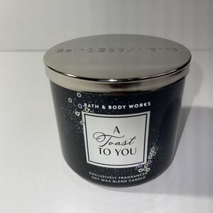 ALL NEW A Toast To You 3-Wick Candle 25-45 burn hours 14 oz Bath & Body Works